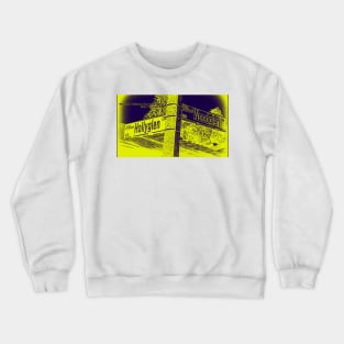 Hollyglen Lane & Woodglen Drive, San Dimas, California by Mistah Wilson Crewneck Sweatshirt